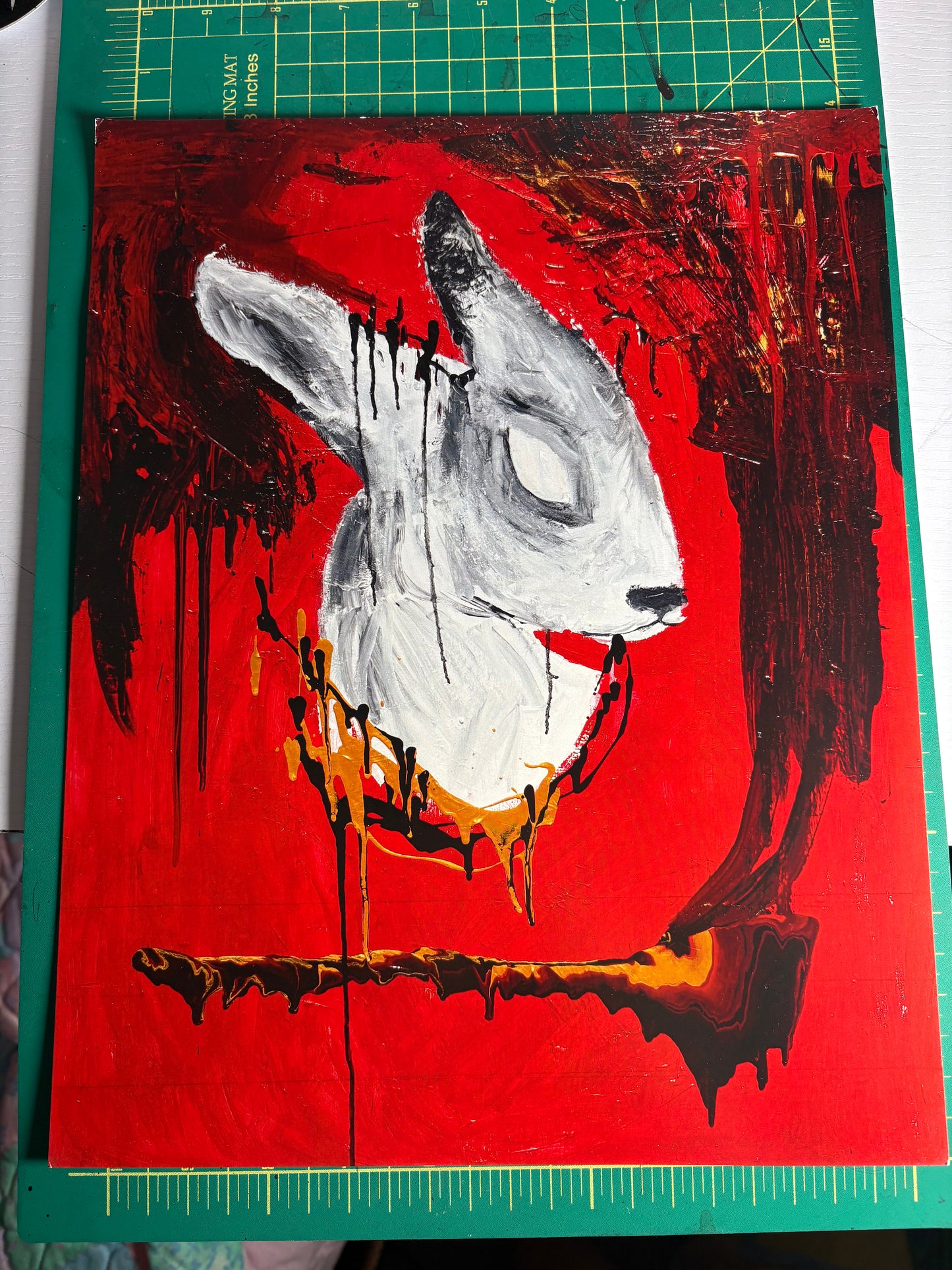 the sacrifice (rabbit art print - 11”x14”)
