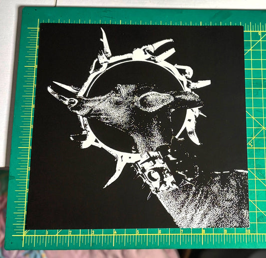 deer in wolf collar (art print - 10"x10")