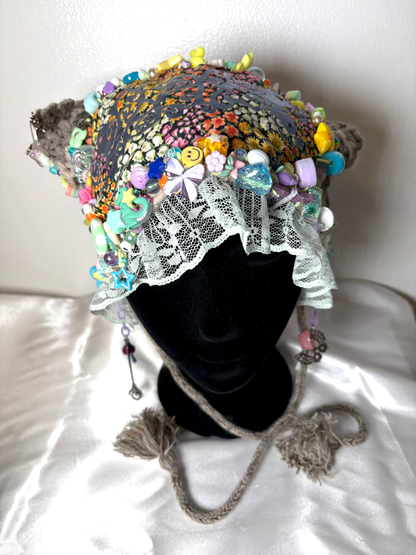 MOSSY MOTH FAERIE Square Cap