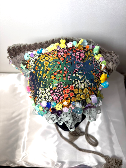 MOSSY MOTH FAERIE Square Cap