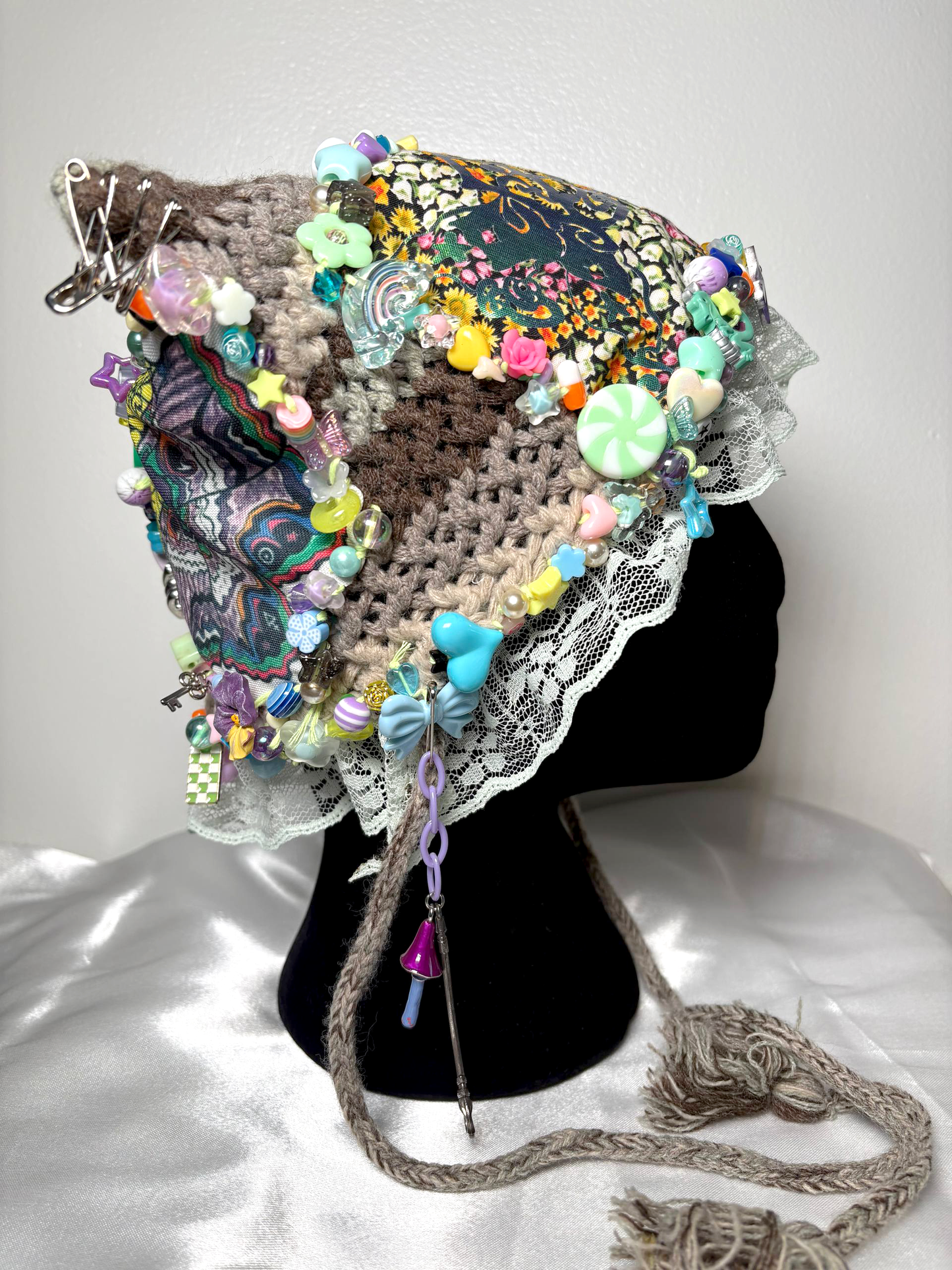 MOSSY MOTH FAERIE Square Cap