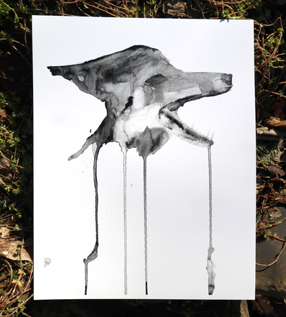 despair (fox art print - 11"x14")