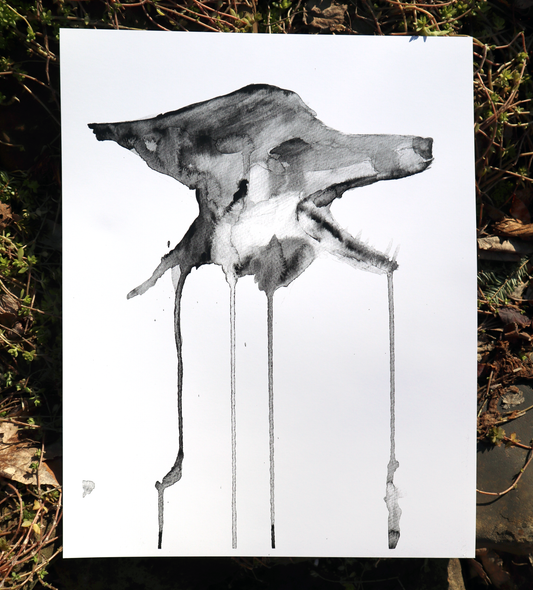despair (fox art print - 11"x14")