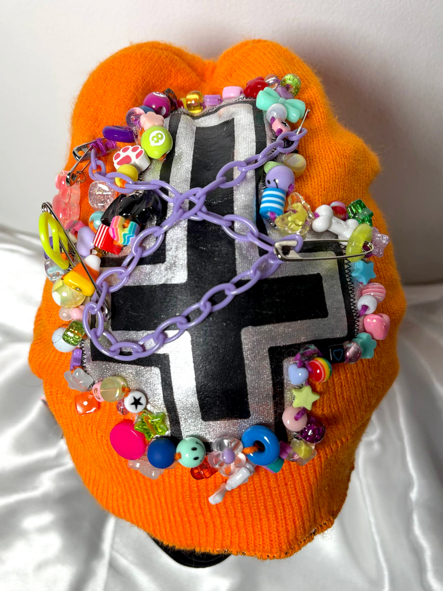 GLAMFUR CROSS 2-way Beanie
