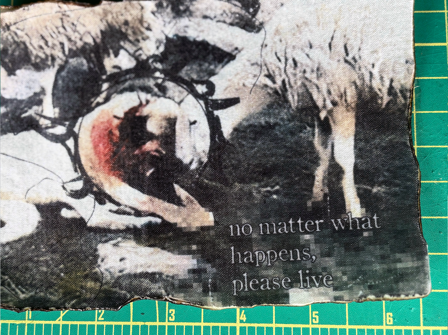 please live (5"x7" patch)